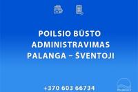 Housing administration in Palanga, Kunigiškės, Šventoji