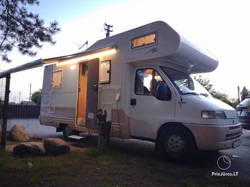 A camper for rent with all the necessary equipment.