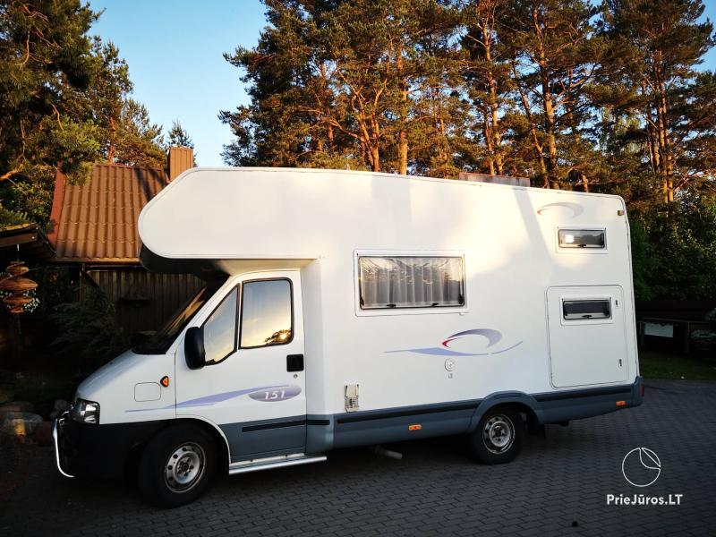 A camper for rent with all the necessary equipment.
