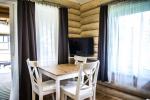 Log cabins. Off-season - from 125 to 132 EUR / night. In season - from 145 to 152 EUR / night.