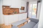 Apartments in the building. Off-season – from 100 to 105 EUR per day. High season – from 116 to 121 EUR per day.